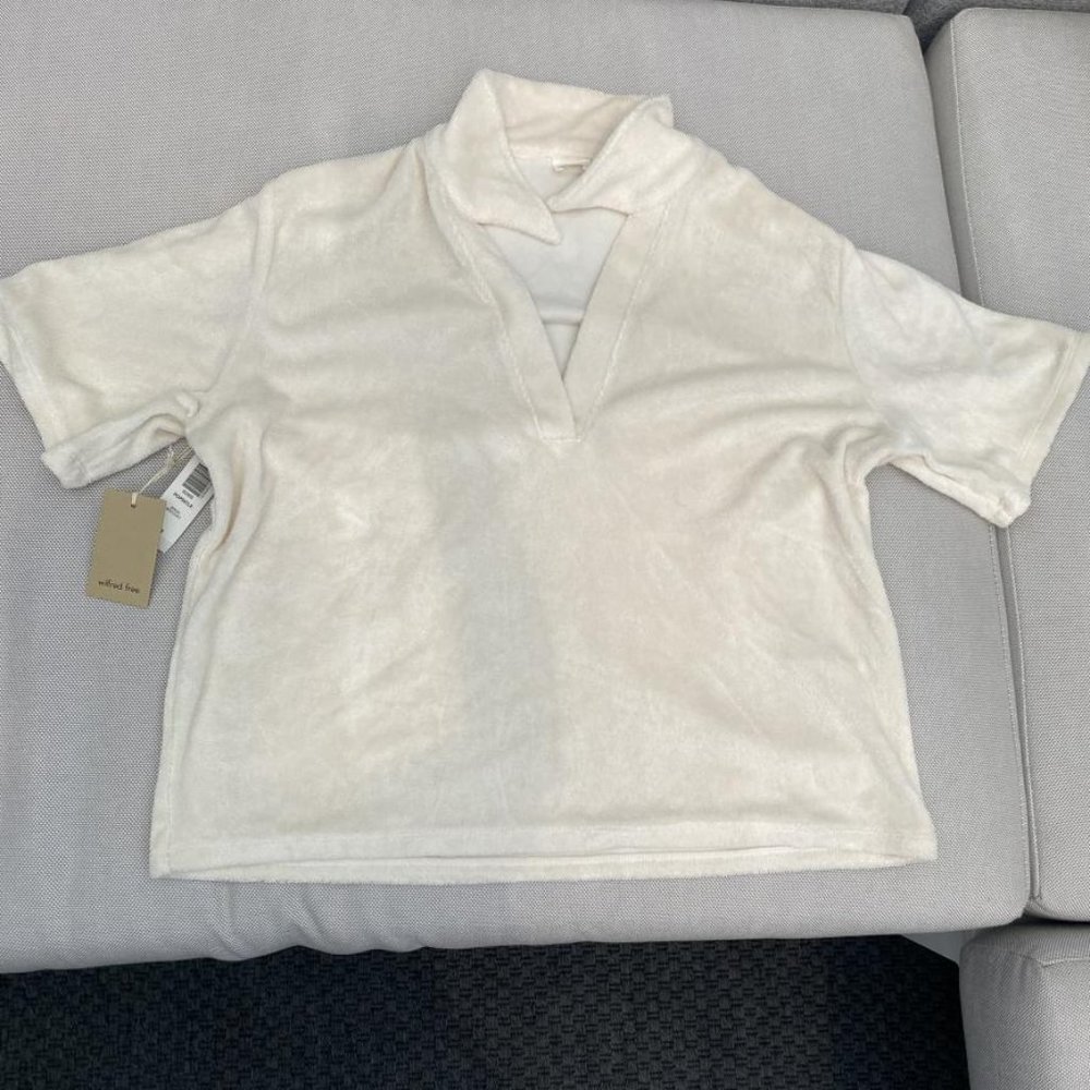 Aritzia Wilfred Free popsicle shirt